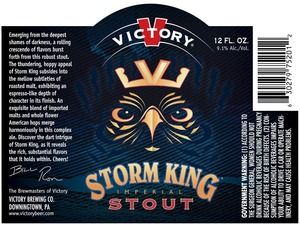 Victory Storm King Stout September 2013