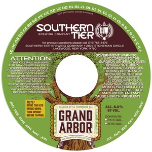 Southern Tier Brewing Company Grand Arbor September 2013