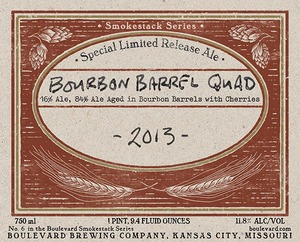 Boulevard Brewing Company Bourbon-barrel Quad