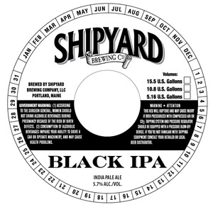 Shipyard Black IPA September 2013