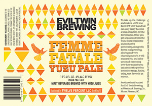 Evil Twin Brewing Femme Fatale Yuzu Pale September 2013