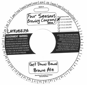 Four Seasons Brewing Company, Inc. Get Down Brown September 2013