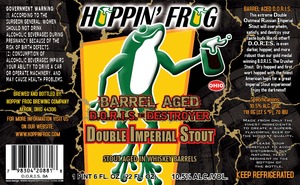 Hoppin' Frog Barrel Aged Doris September 2013