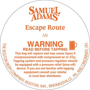 Samuel Adams Escape Route September 2013
