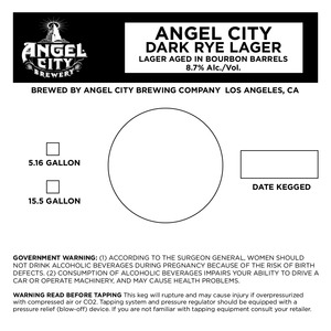 Angel City Dark Rye Lager September 2013