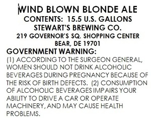 Wind Blown Blonde Ale 