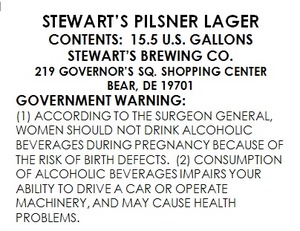 Stewart's Pilsner 