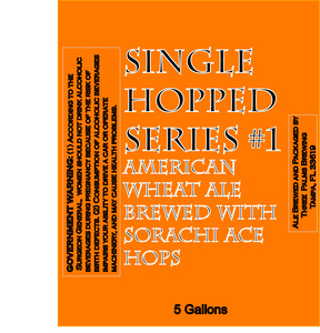 Three Palms Brewing Singled Hopped Series September 2013