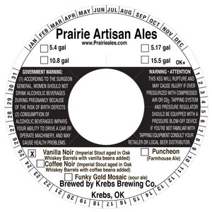 Prairie Artisan Ales Vanilla Noir