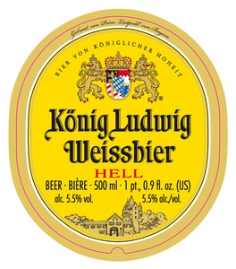 Konig Ludwig Weissbier Hell September 2013