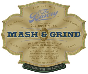 The Bruery Mash & Grind September 2013