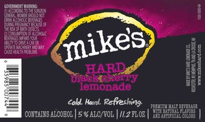 Mike's Hard Black Cherry Lemonade October 2013