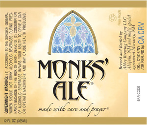 Abbey Brewing Company Monks' Ale September 2013