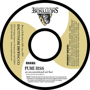 Smuttynose Brewing Co. Pure Biss October 2013