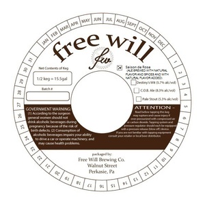 Free Will Saison De Rose