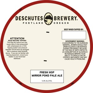 Deschutes Brewery Fresh Hop Mirror Pond