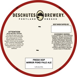 Deschutes Brewery Fresh Hop Mirror Pond