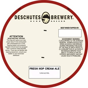 Deschutes Brewery Fresh Hop Cream