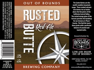 Out Of Bounds Brewing Company Rusted Butte Red Ale October 2013