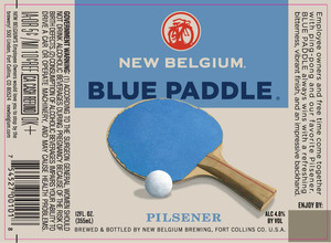 New Belgium Brewing Blue Paddle