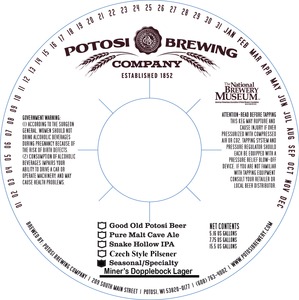 Potosi Miner's Dopplebock Lager October 2013