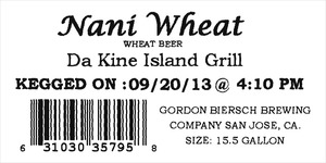 Da Kine Island Grill Nani Wheat