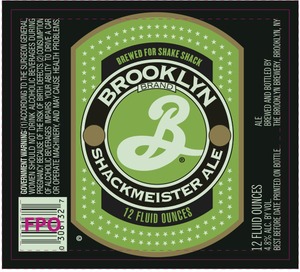 Brooklyn Schackmeister Ale October 2013