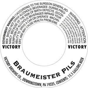 Victory Braumeister Pils October 2013