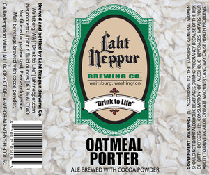 Laht Neppur Brewing Co. Oatmeal Porter