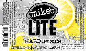 Mike's Lite Hard Lemonade October 2013