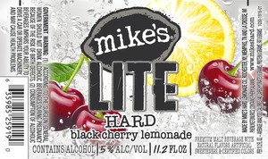Mike's Lite Hard Black Cherry Lemonade October 2013