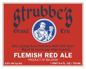 Strubbe Grand Cru Flemish Red Ale October 2013