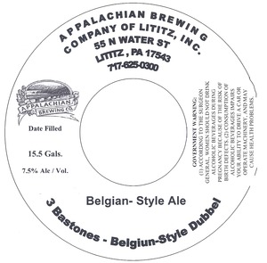 Appalachian Brewing Co. 3 Bostones - Belgian-style Dubble