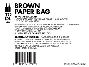 To Øl Brown Paper Bag