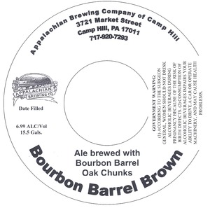 Appalachian Brewing Co Bourbon Barrel Brown October 2013