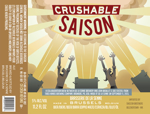 Brasserie De La Senne Crushable Saison October 2013