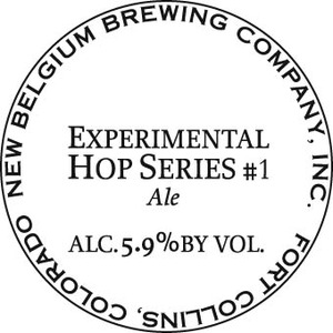 New Belgium Brewing Company Experimental Hop Series #1