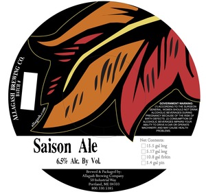 Allagash Brewing Company Saison Ale October 2013