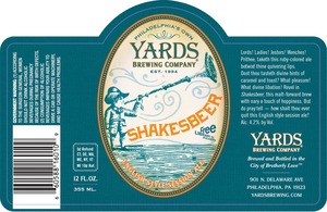 Yards Brewing Company Shakesbeer