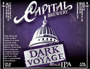 Capital Dark Voyage Black IPA October 2013