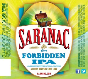 Saranac Forbidden IPA October 2013