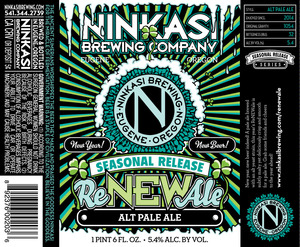 Ninkasi Brewing Company Renewale October 2013