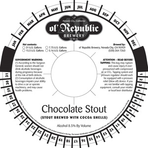Ol' Republic Brewery Chocolate Stout