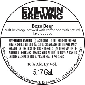 Evil Twin Brewing Bozo Beer October 2013