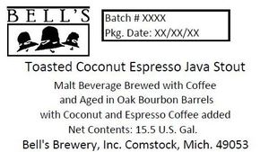 Bell's Toasted Coconut Espresso Java Stout October 2013