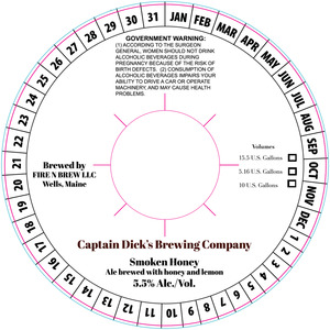 Captain Dick's Brewing Company Smoken Honey