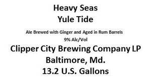 Heavy Seas Yule Tide November 2013