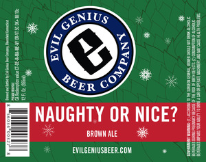 Evil Genius Naughty Or Nice - Brown Ale