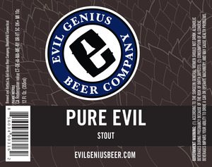 Evil Genius Pure Evil Stout November 2013