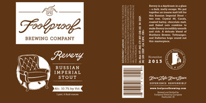 Foolproof Brewing Company Revery November 2013
